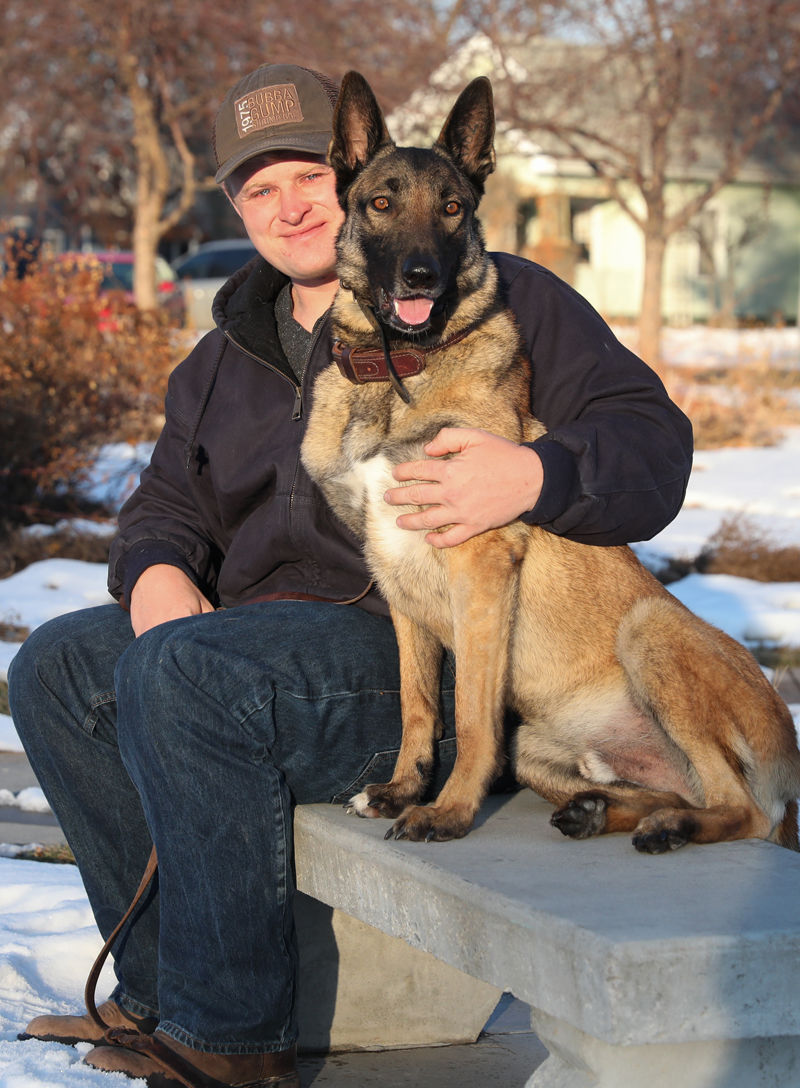 Veteran and his dog